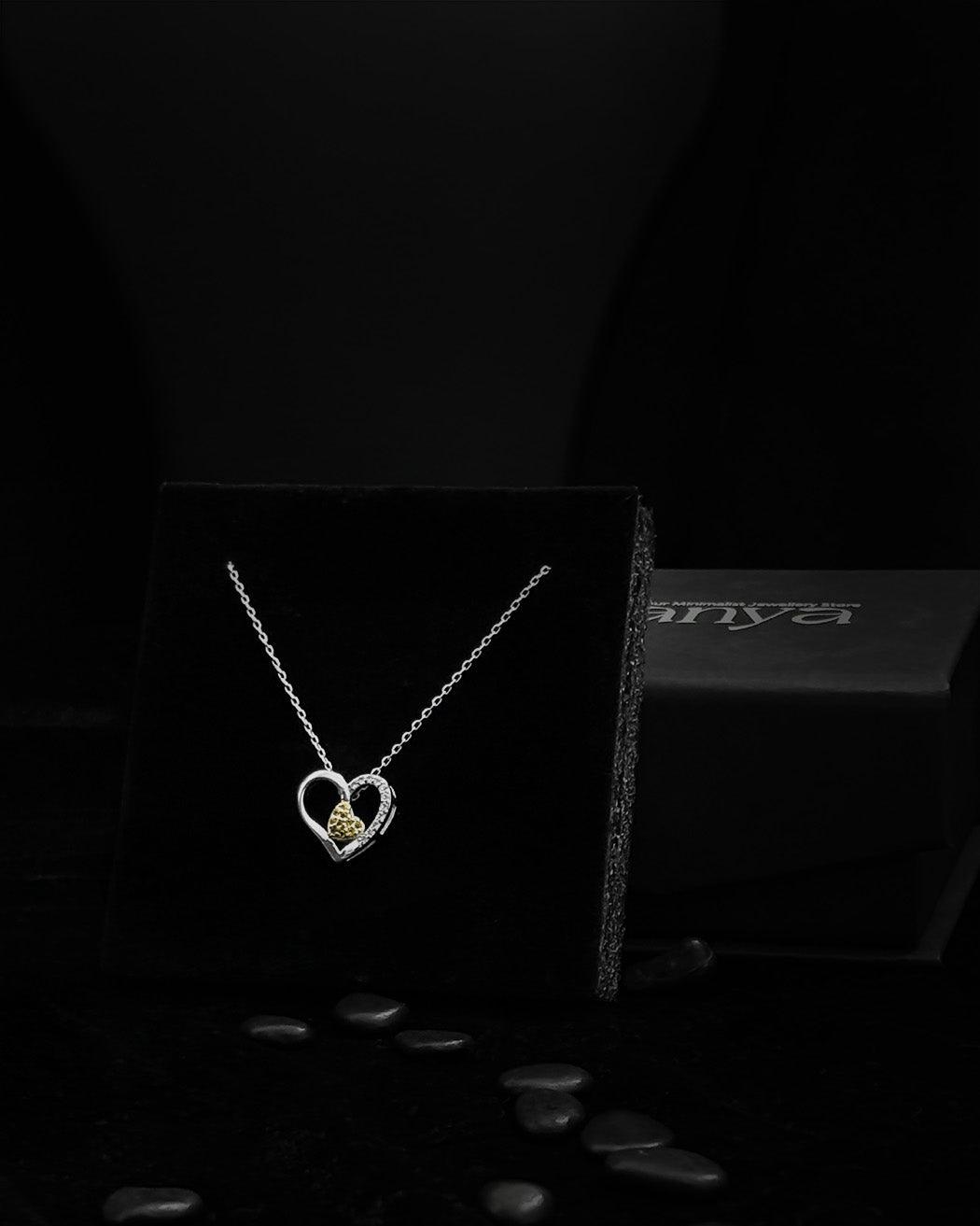 Golden Core Heart Pendant