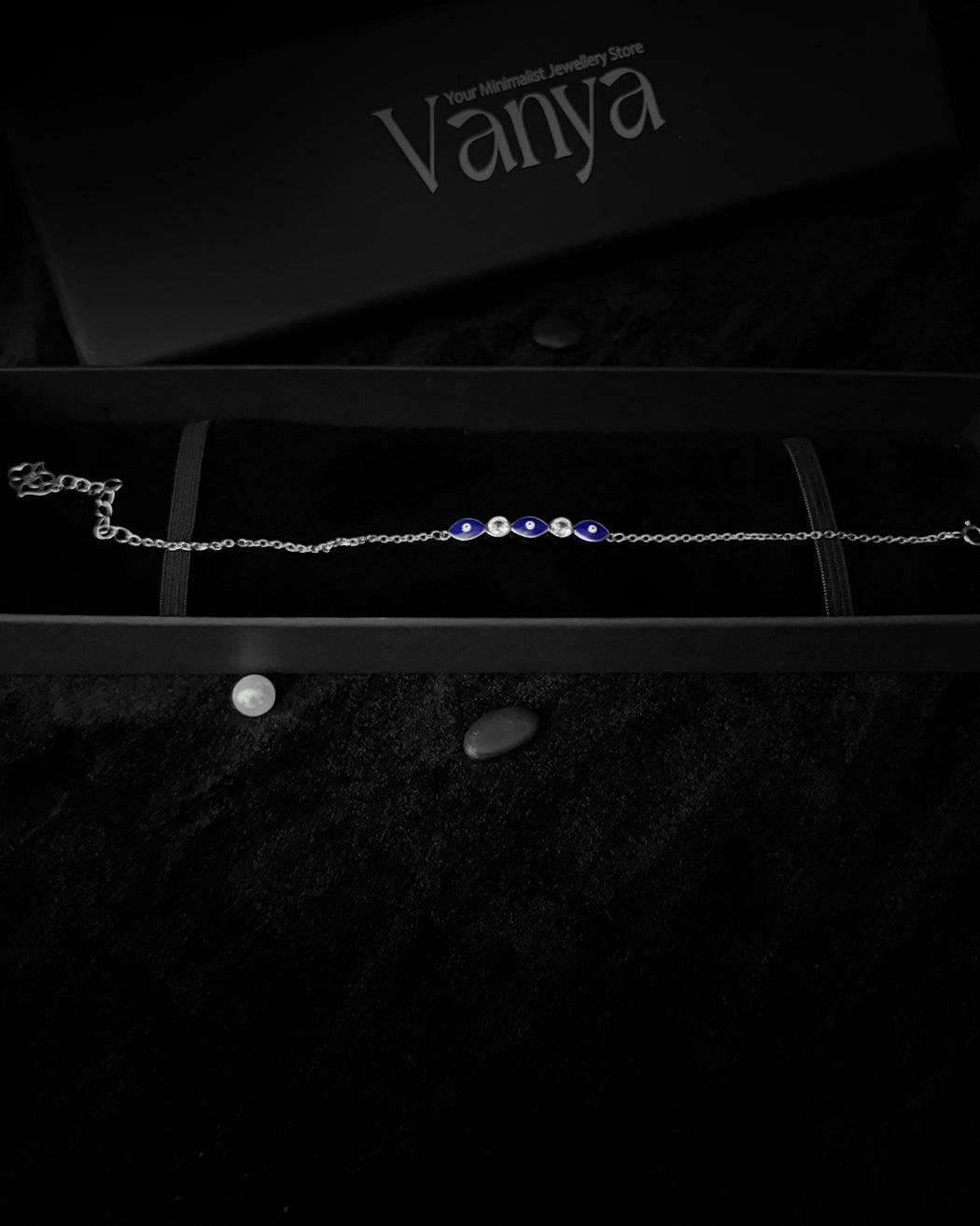 Midnight Aura Evil Eye Bracelet