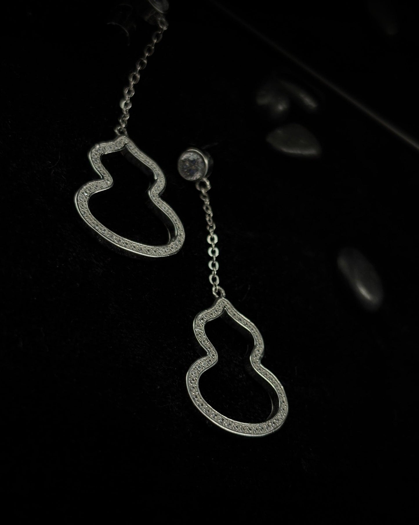 Serenity Silhouette Drop Earrings