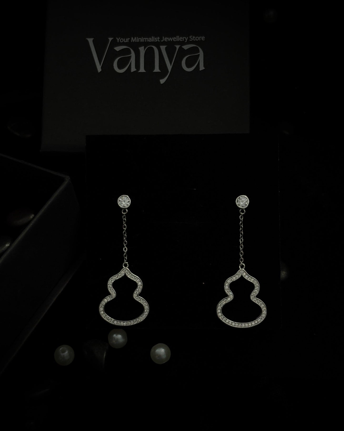 Serenity Silhouette Drop Earrings