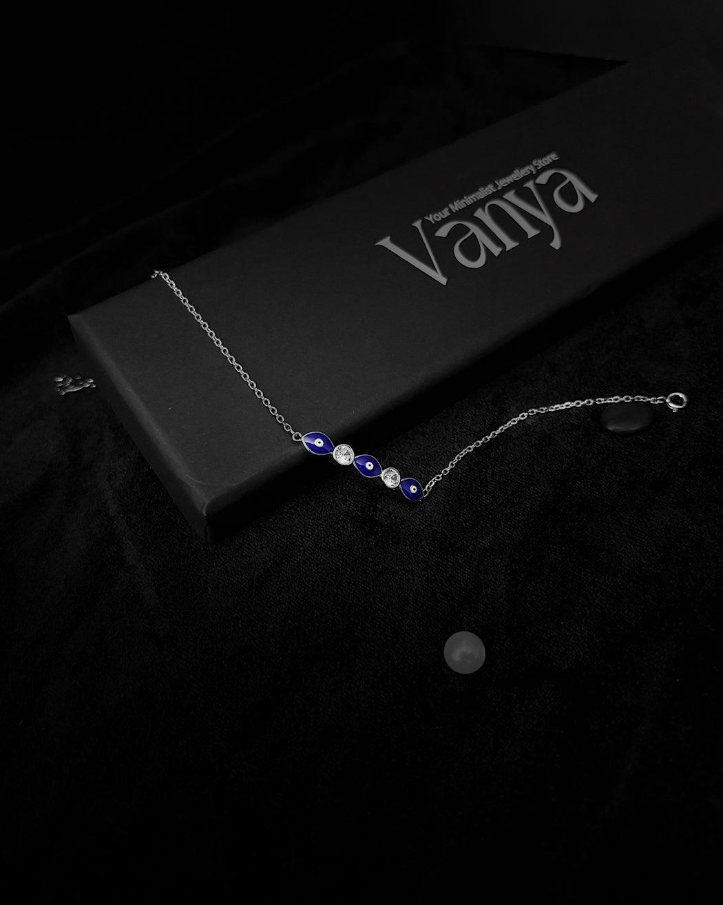 Midnight Aura Evil Eye Bracelet