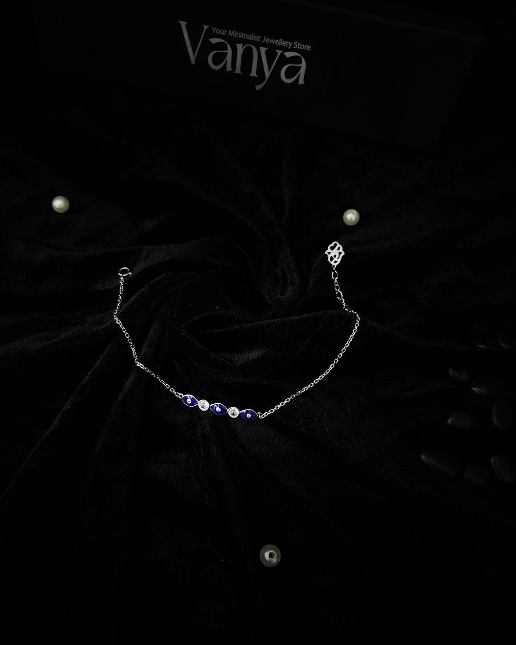 Midnight Aura Evil Eye Bracelet