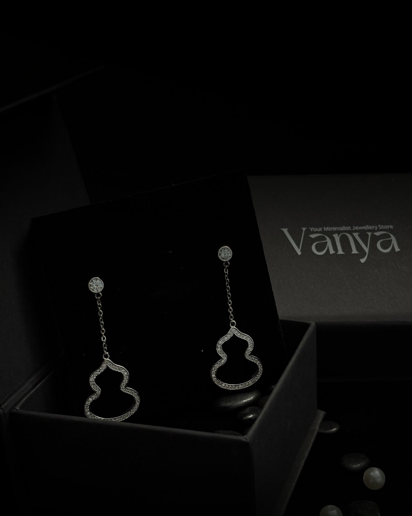 Serenity Silhouette Drop Earrings