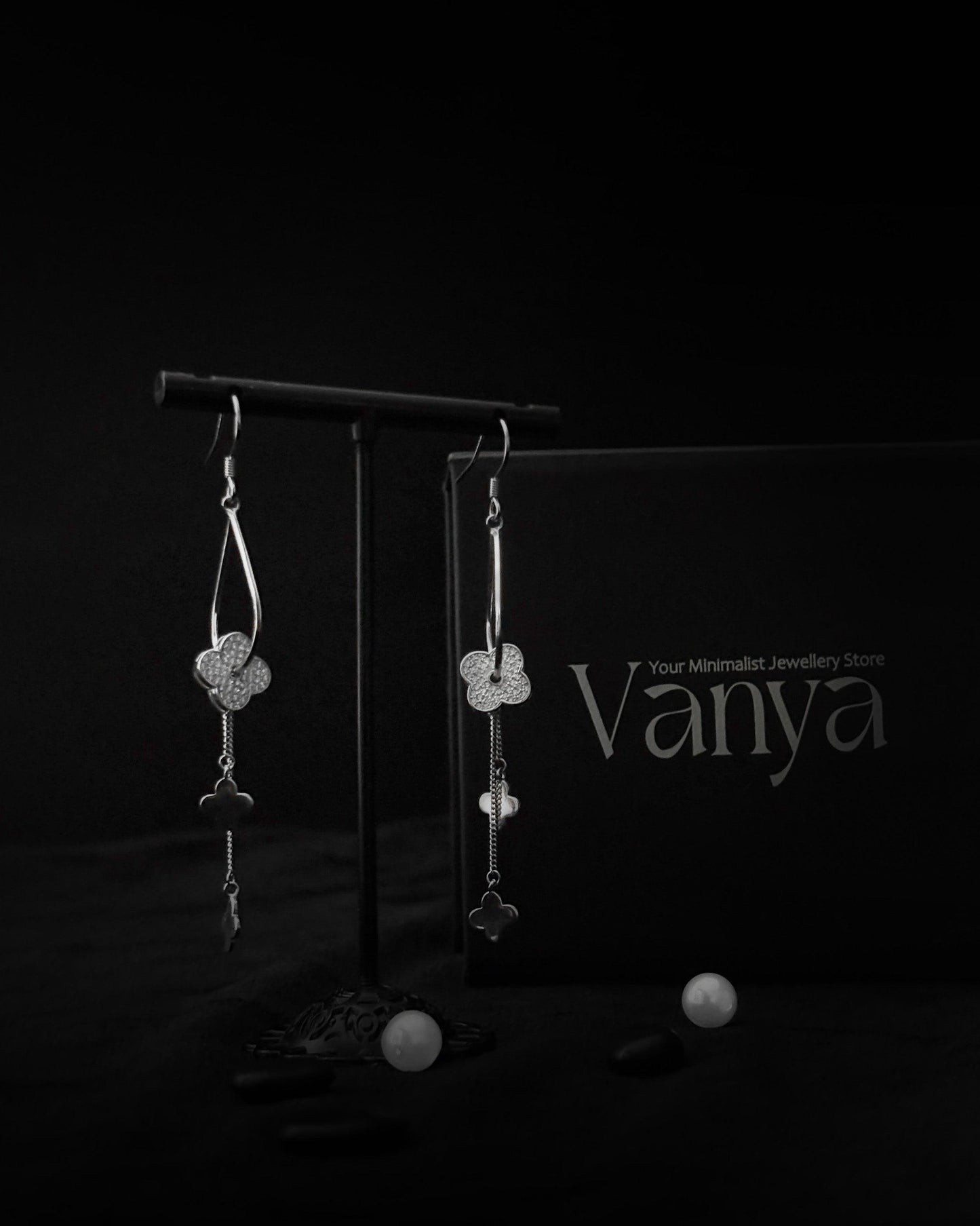 Clover Drop Elegance Earrings