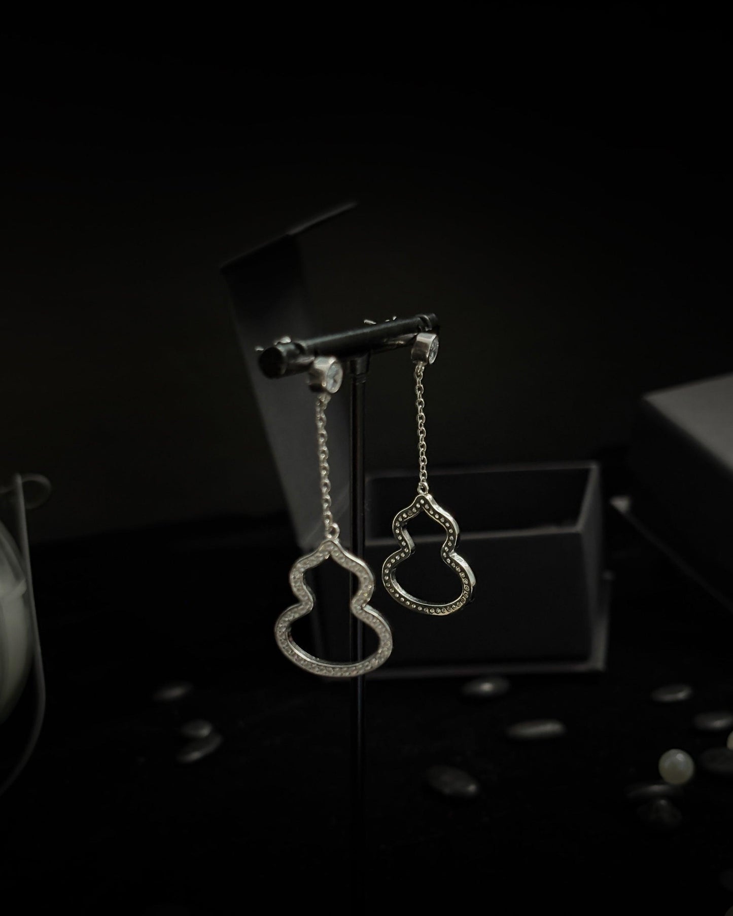 Serenity Silhouette Drop Earrings