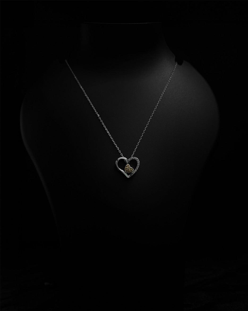 Golden Core Heart Pendant