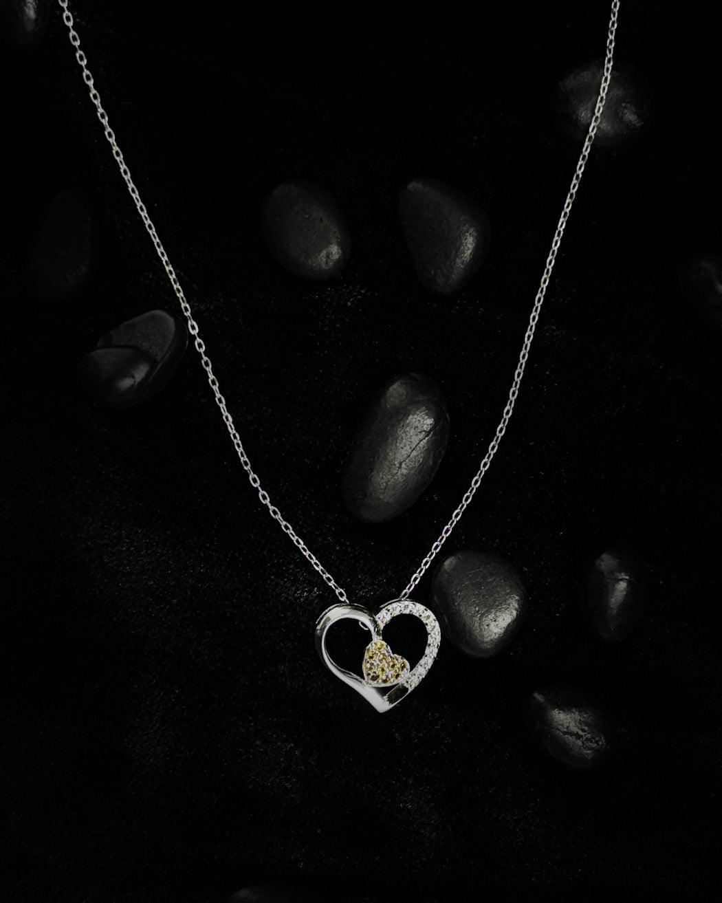Golden Core Heart Pendant