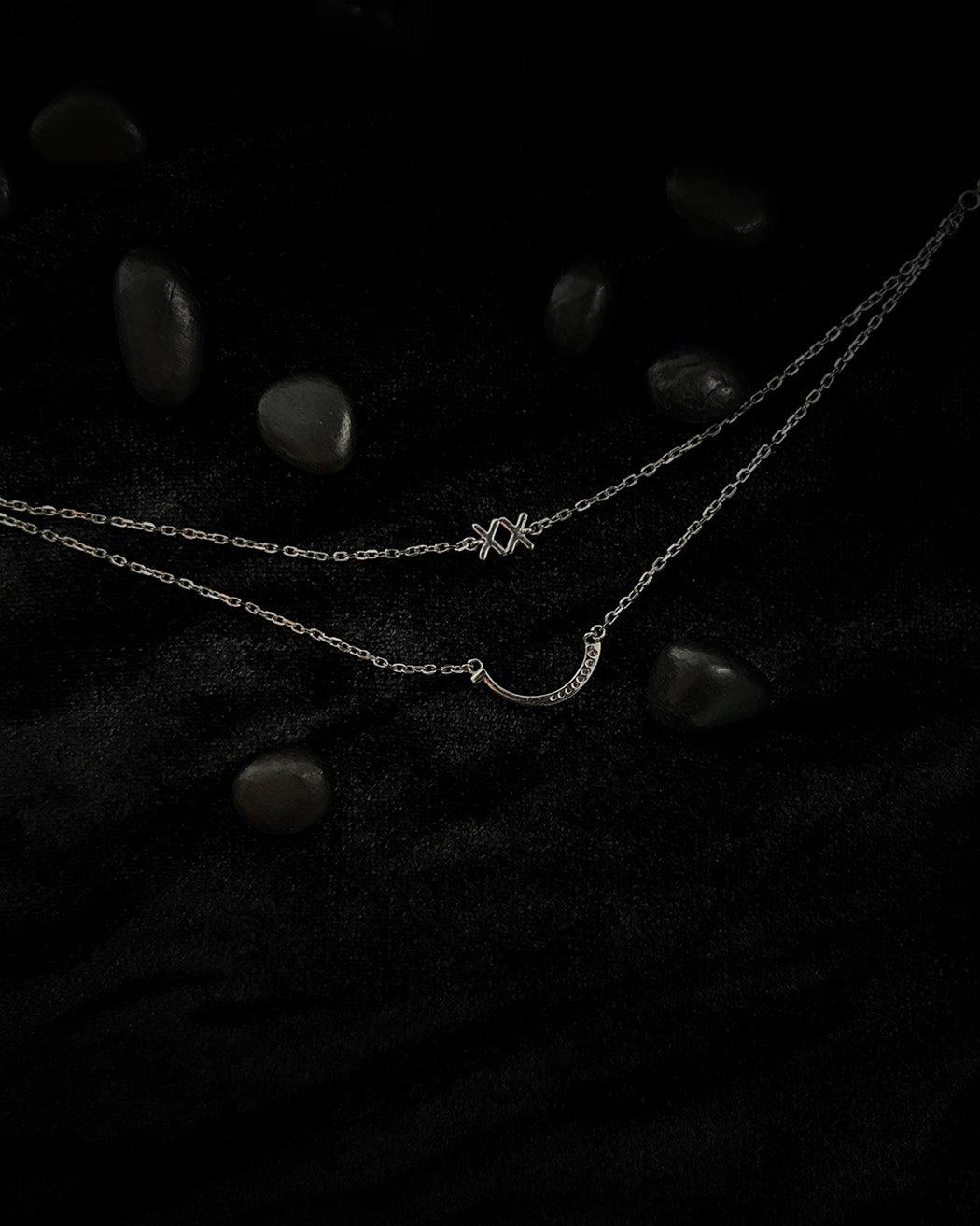 Lunar Embrace Layered Necklace