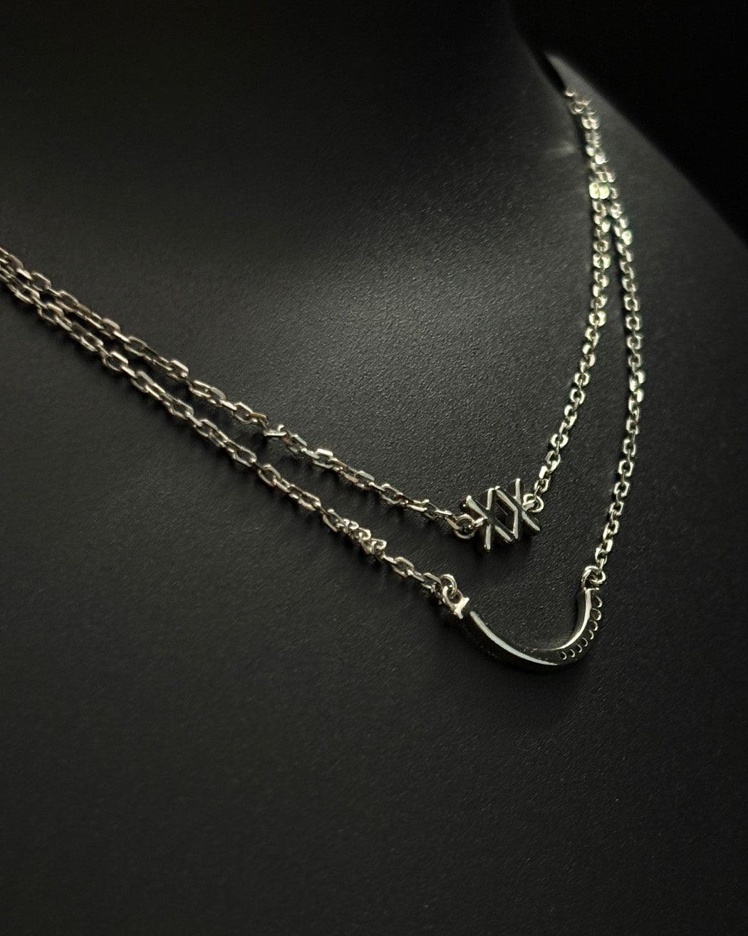 Lunar Embrace Layered Necklace