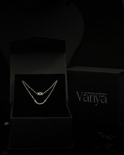 Lunar Embrace Layered Necklace