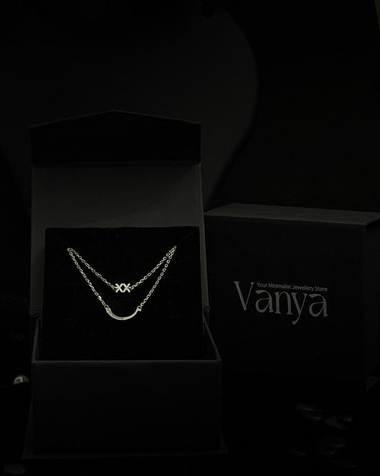 Lunar Embrace Layered Necklace
