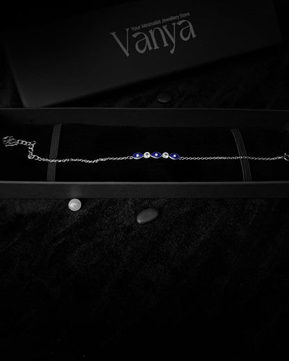 Midnight Aura Evil Eye Bracelet