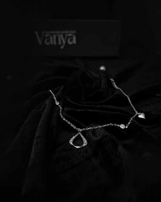 Heart & Teardrop Charm Anklet