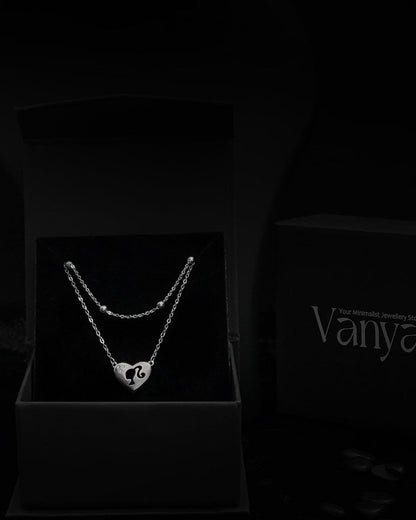 Silhouette Heart Layered Necklace