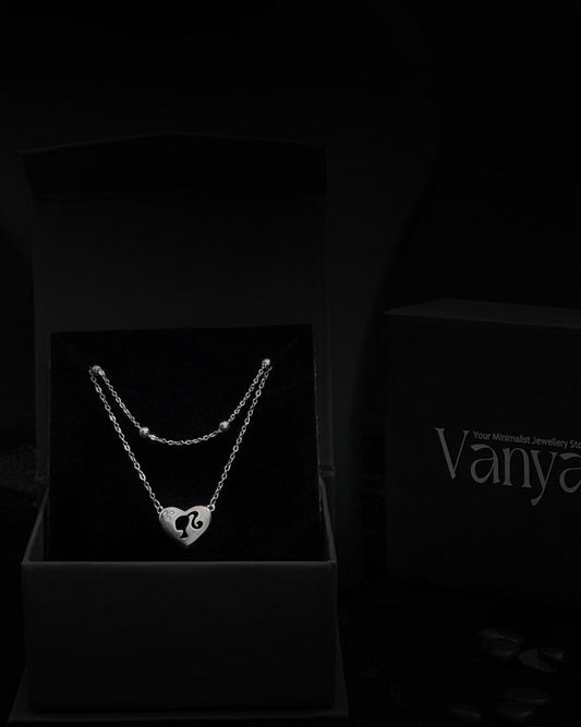 Silhouette Heart Layered Necklace