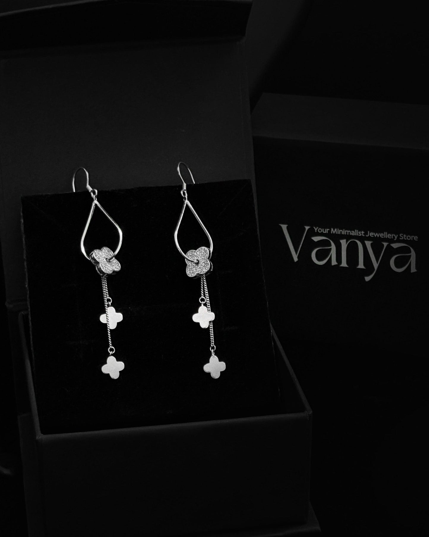 Clover Drop Elegance Earrings