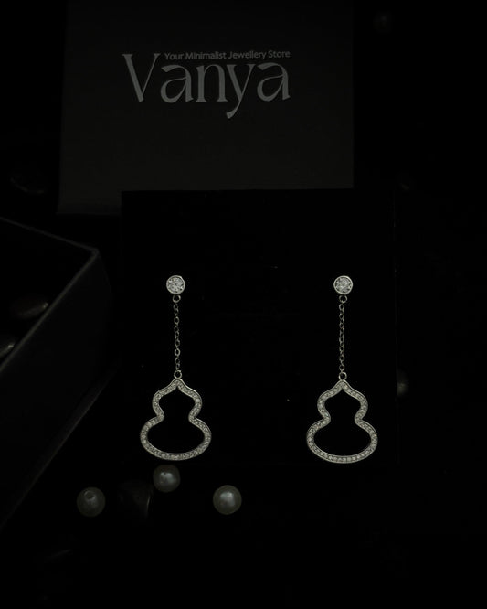Serenity Silhouette Drop Earrings
