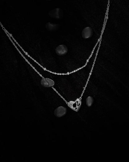 Silhouette Heart Layered Necklace
