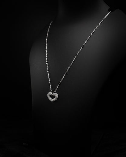 Sparkling Heart Pendant Necklace