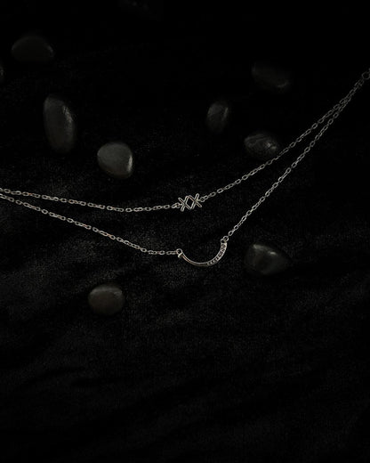 Lunar Embrace Layered Necklace