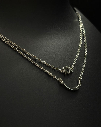 Lunar Embrace Layered Necklace